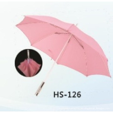 Auto Open Straight Handle Straight Umbrella (HS-126)